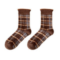Plaid Striped Slouchy Socks - DippedShop Wholesale - #3843