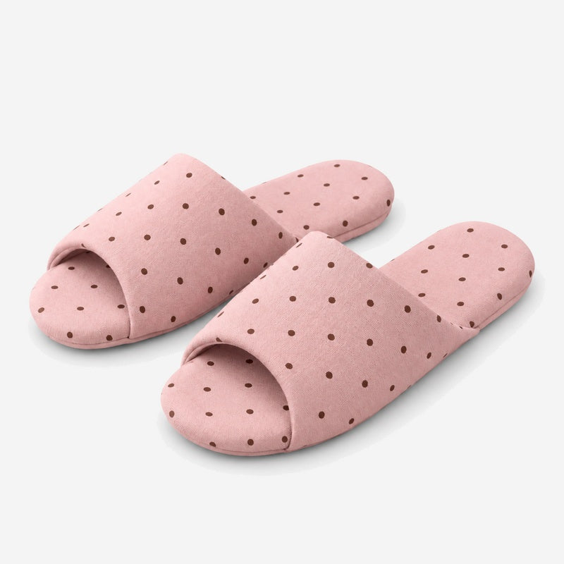 Polka Dots Quiet Sole Non-Slip Indoor Slippers 6W8FSP227