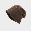 Simple Solid Color Angora Knit Beanie 6W6HAT674
