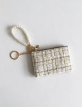 Tweed Wristlet Coin Purse - DippedShop Wholesale - #9171
