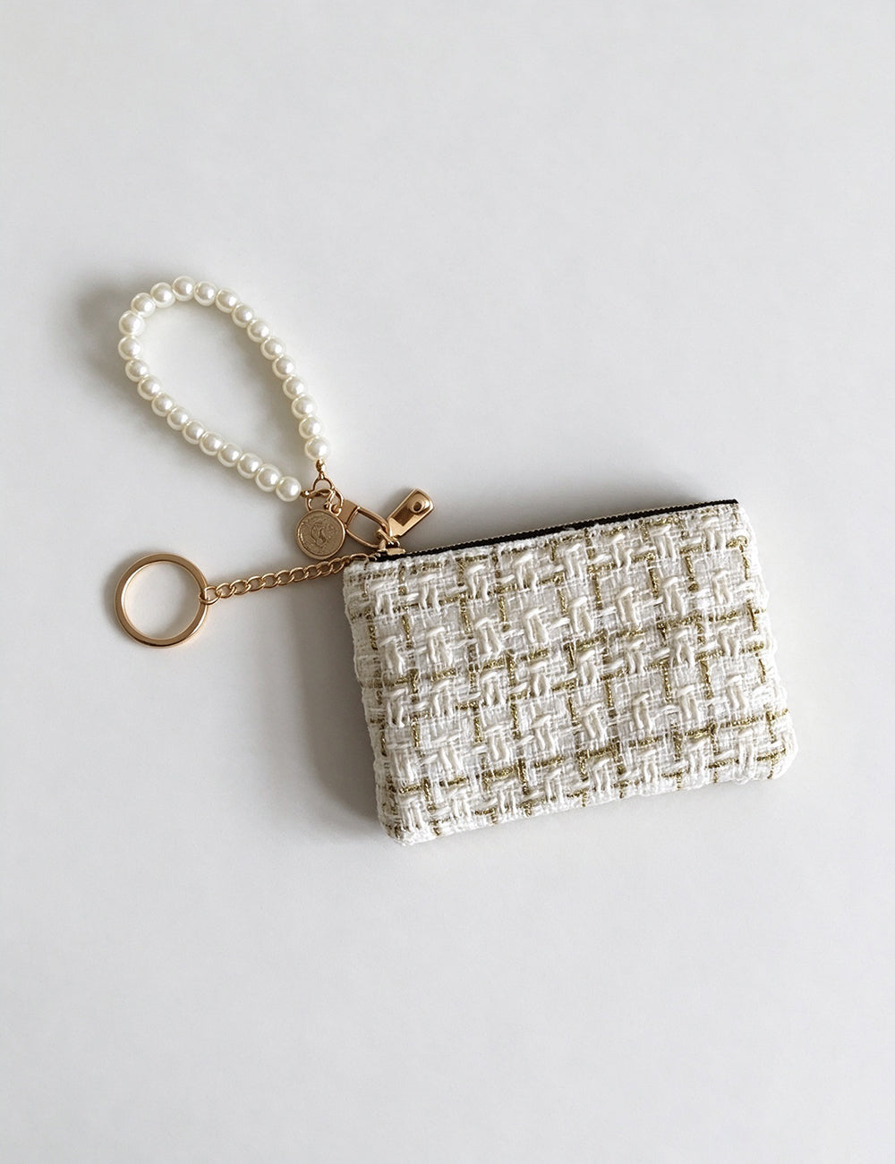 Tweed Wristlet Coin Purse - DippedShop Wholesale - #9171