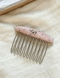 Bow Polka Dot Oval Comb Clip MK2MBEP6W6HPN03