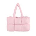 Simple Solid Color Soft Puffer Tote Bag 6W10BBG1801