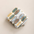 Vintage Floral Embroidery Square Coin - DippedShop Wholesale - #1875
