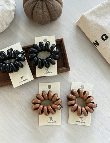 Spiral Ponytail Hair Tie - DippedShop Wholesale - #7411