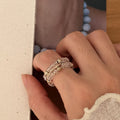 Crystal Bead Open Ring - DippedShop Wholesale - #7251