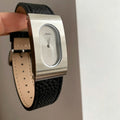 Rectangular Analog Leather Watch - DippedShop Wholesale - #8627