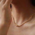 Trendy Gold Plated Fish Pendant Choker Necklace 6W6JNC1073