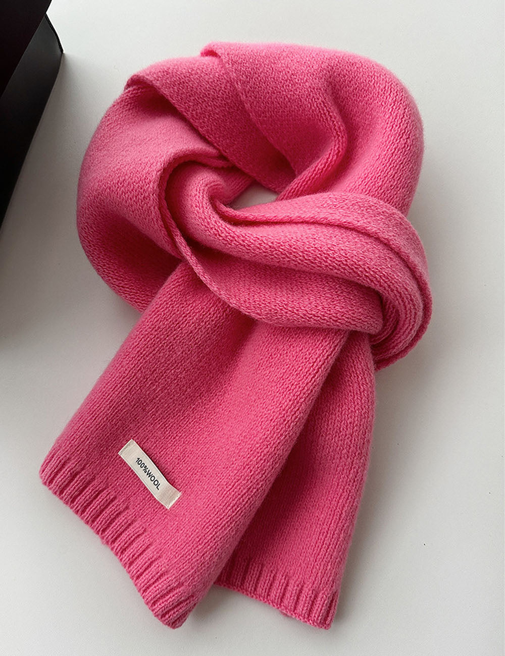 Minimalist Solid Color Versatile Warm Knit Scarf 6W6NSC89