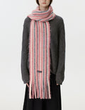 Stylish Color Block Striped Tassel Scarf 6W6NSW294