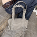 Vintage Frosted Rivet Shoulder Strap Shoulder Bag 6W10BBG1324