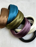 Elegant Satin Soft Padded Wide Headband 6W6HBD375