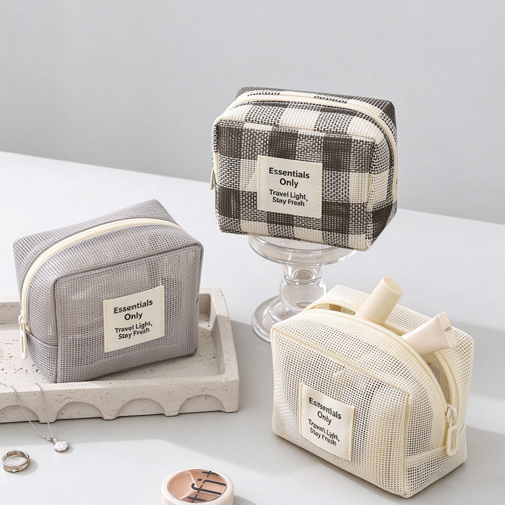 Casual Hollow Mesh Travel Portable - DippedShop Wholesale - #9811