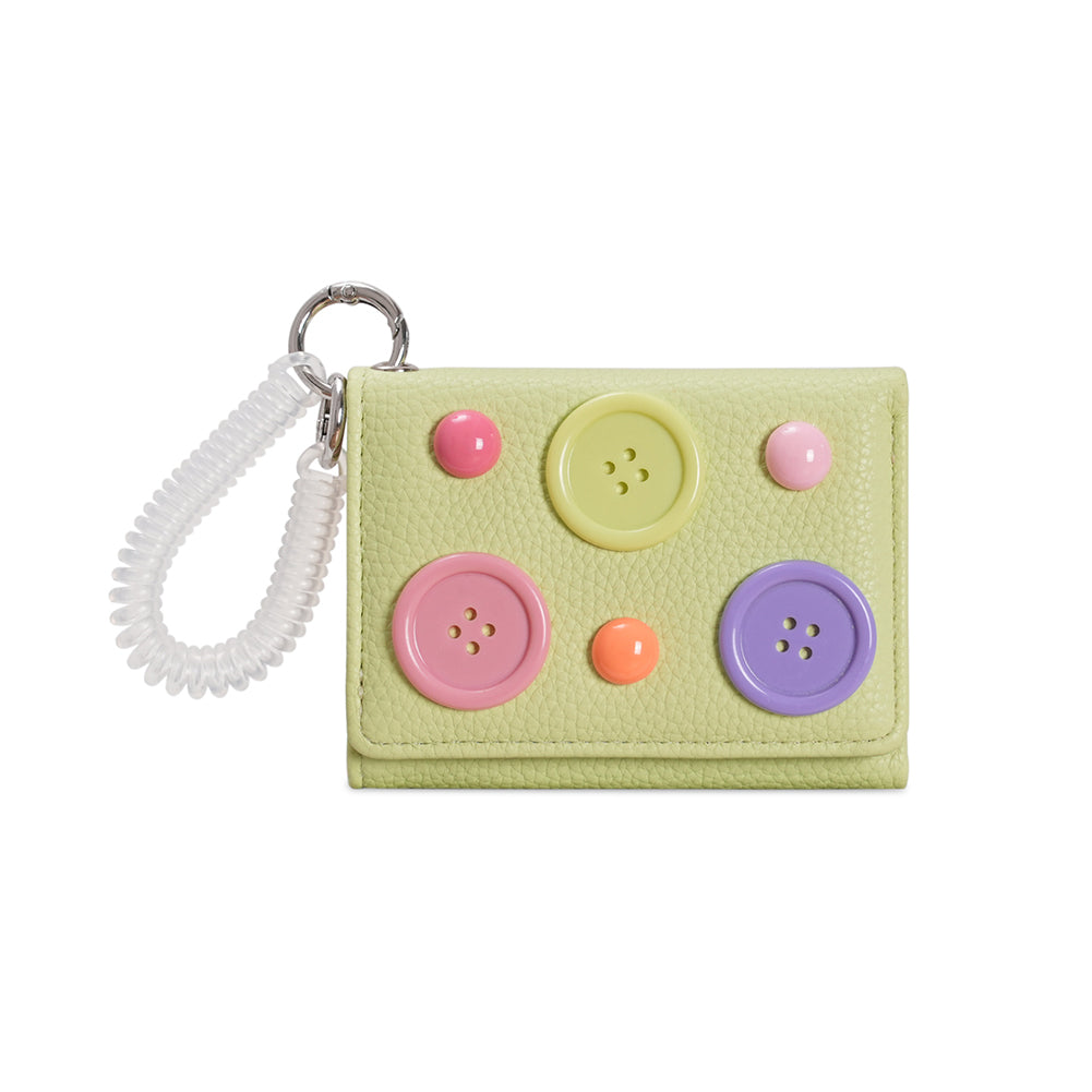 Button Trifold Wallet - DippedShop Wholesale - #9555
