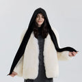 Minimalist Solid Color Hooded Triangle Scarf 6W6NSW300