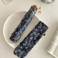 Vintage Floral Print Lightweight Folding Compact Umbrella MK2MBFN6Z11UL08
