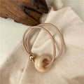 Minimalist Resin Bead High Stretchy Hair Tie 6W6HSR465