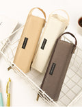 Minimalist Solid Color Pencil Case with Handle 6S10BOB1062