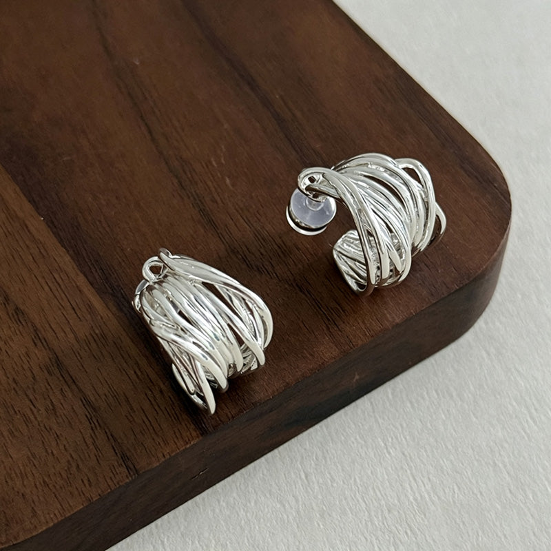 C-shape Stud Earrings - DippedShop Wholesale - #9683