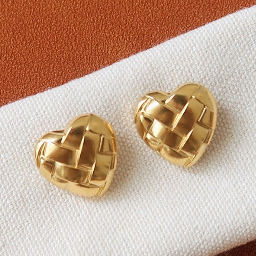 Heart Stud Earrings - DippedShop Wholesale - #3539