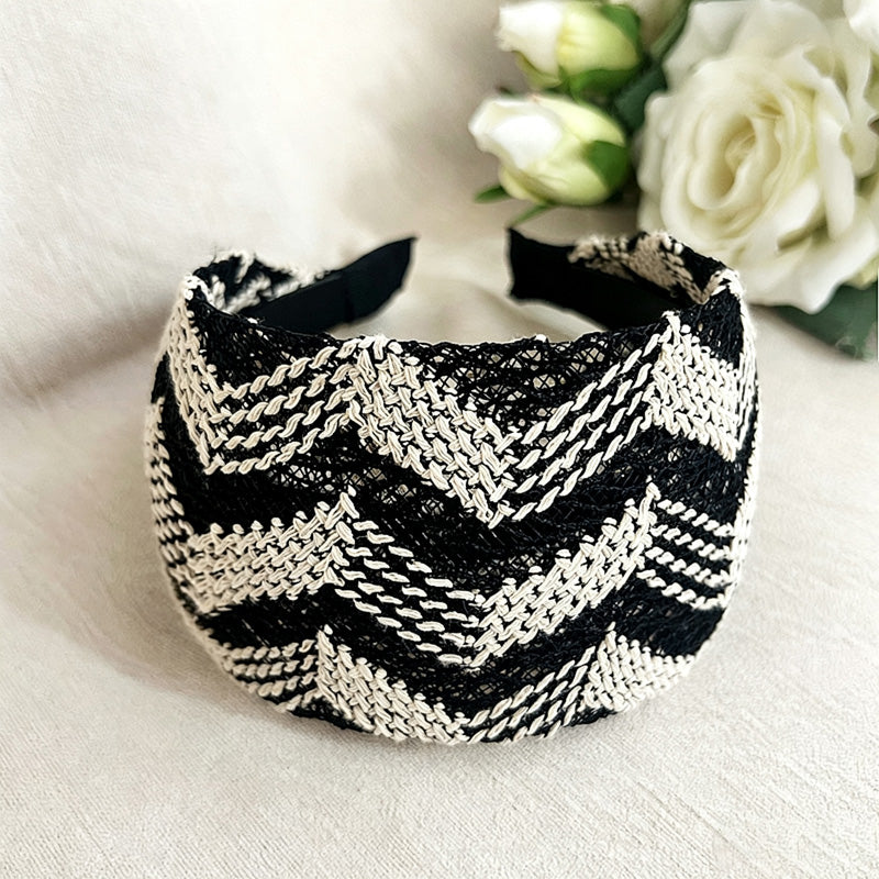 Trendy Hollow Out Woven Wide Hadband 6W6HBD288