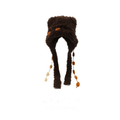 Cute Bear Ear Fur Knit Hat with Ties 6W6HAT680