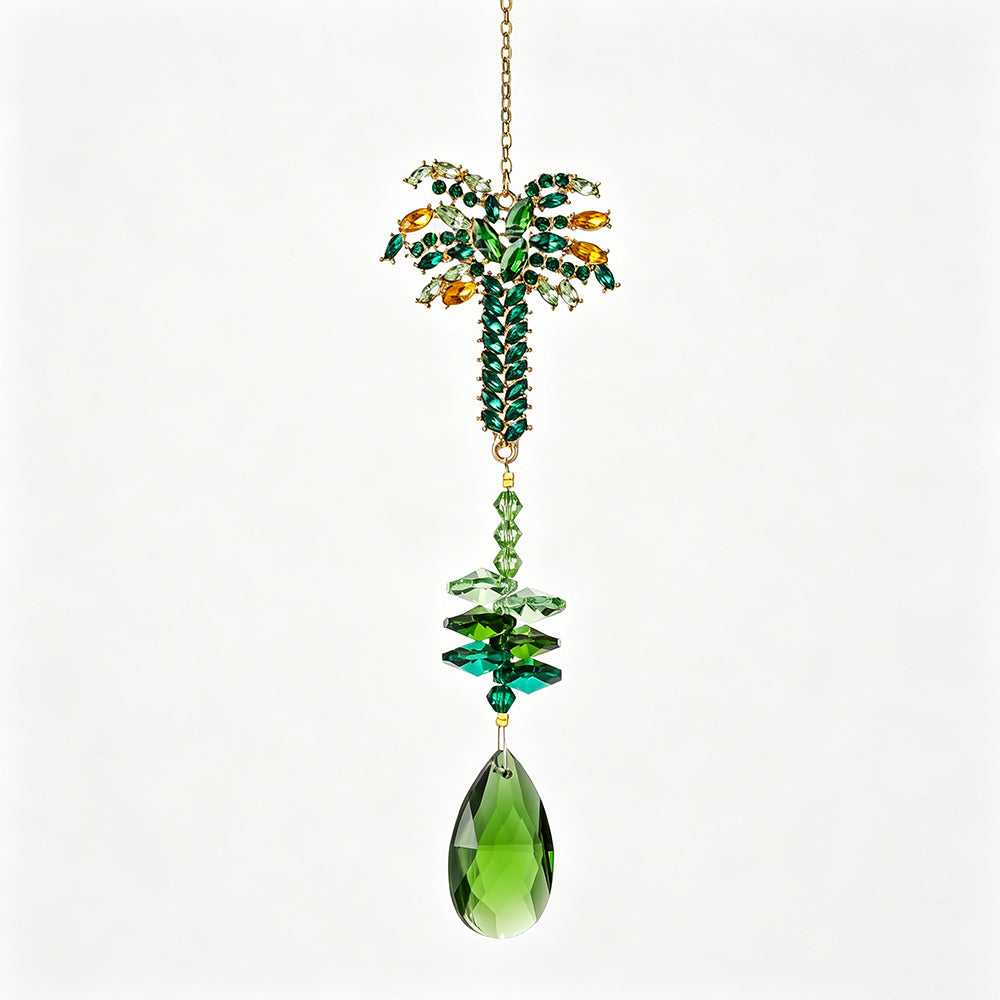 Cute Hummingbird Green Tree Crystal Sun Catcher 6H7HLS193