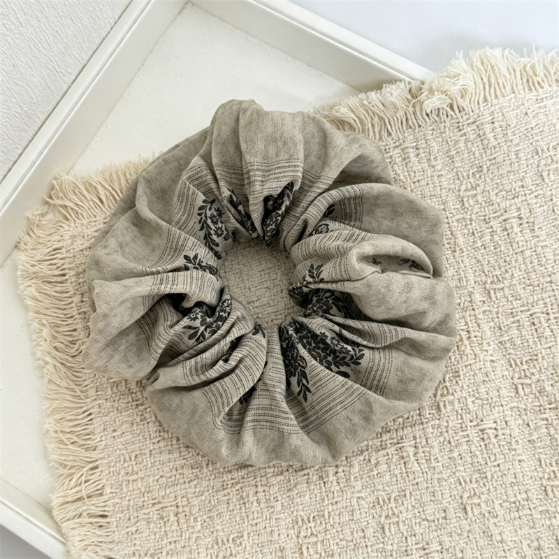 Ruffled Jacquard Scrunchies - DippedShop Wholesale - #8147