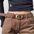 Casual Solid Color PU Wide Waist Belt 6W6JBT219