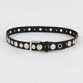 Punk Style Metal Disc Hollow Waist Belt 6W6JBT231