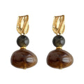 Amber Dangle Earrings - DippedShop Wholesale - #8867