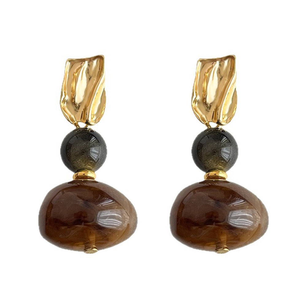 Amber Dangle Earrings - DippedShop Wholesale - #8867