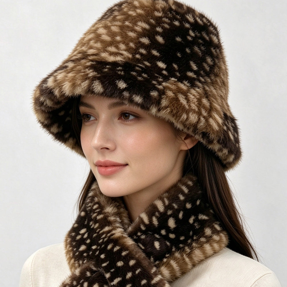 Faux Mink Fur Bucket Hat - DippedShop Wholesale - #0227