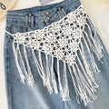 Boho-Style Hollow Tassel Skirt Belt 6W6JBT239