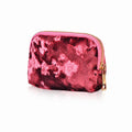 Soft Velet Portable Travel Jewelry Case with Zipper 6W13HSJ90