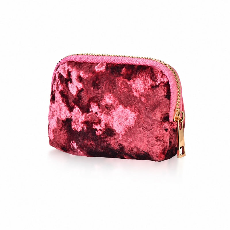 Soft Velet Portable Travel Jewelry Case with Zipper 6W13HSJ90