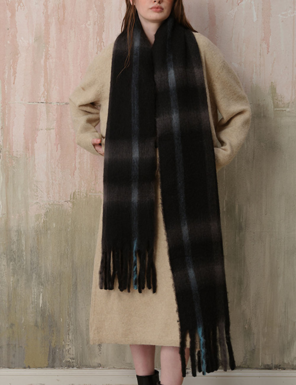 Vintage Soft Thick Imitation Cashmere Scarf 6W6NSW296