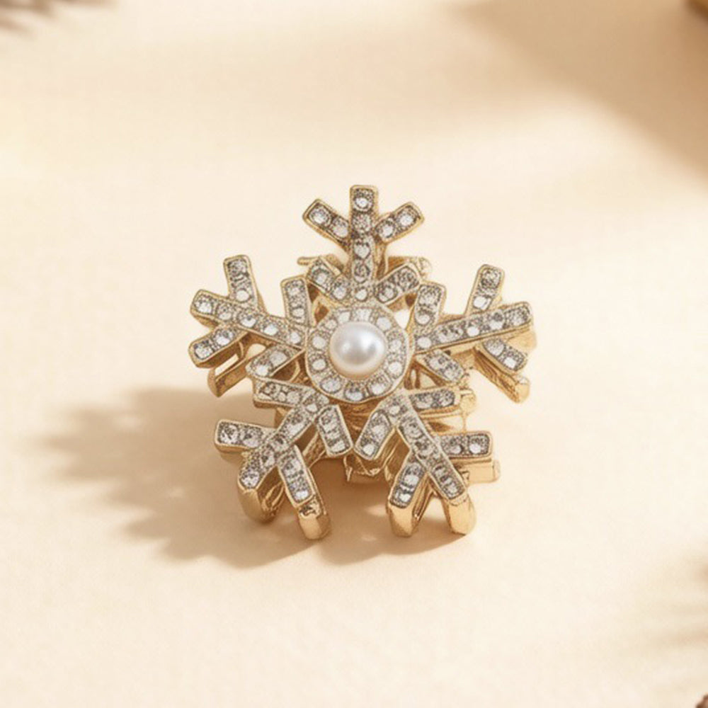 Snowflake Rhinestone Hair Claw - DippedShop Wholesale - #2099
