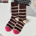 Striped Rib Knit Socks - DippedShop Wholesale - #9843