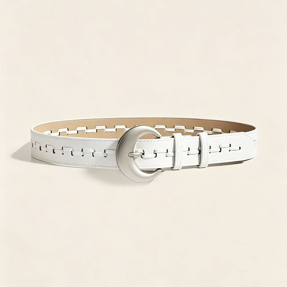 Fashion Hollow Out Wovven PU Leather Belt 6W6JBT225