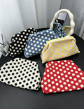 Stylish Woven Polka Dot Cloud Clutch Handbag 6W10BBG1869