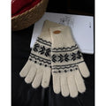 Vintage Snowflake Jacquard Full Finger Gloves 6W6GLO86
