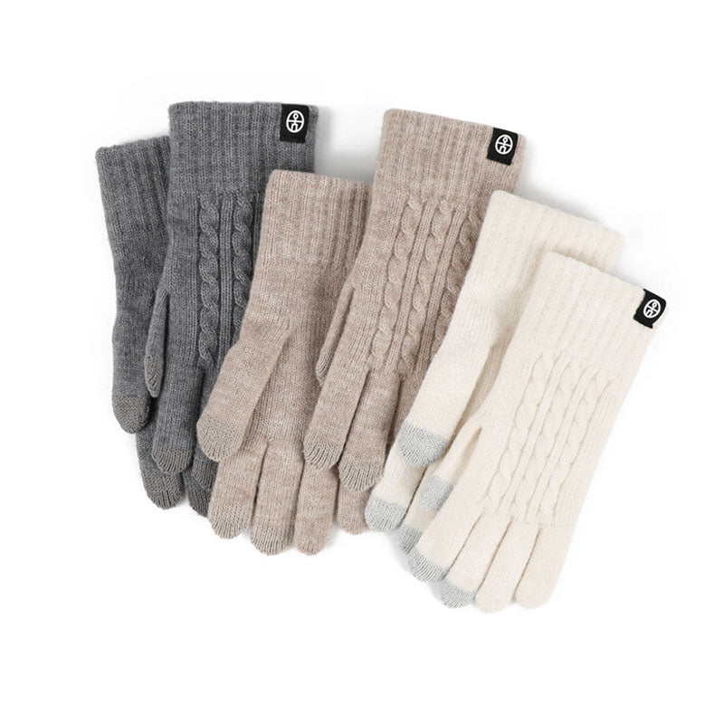Cable Knit Gloves - DippedShop Wholesale - #0963