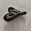 Hollow Heart Hair Claw - DippedShop Wholesale - #1667