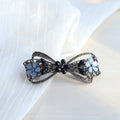 Rhinestone Flower Hair Barrette - DippedShop Wholesale - #4083