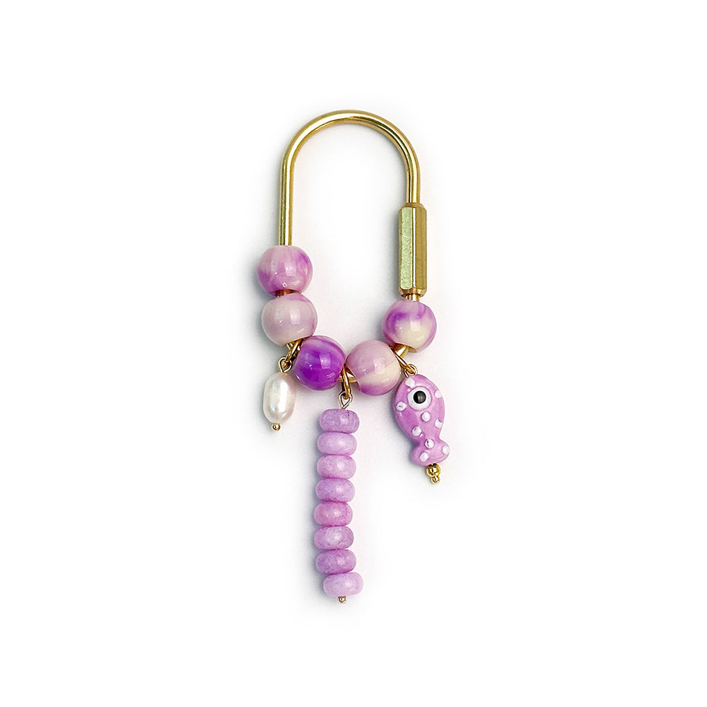 Pearl Fish Bead Bag Charm - DippedShop Wholesale - #9843