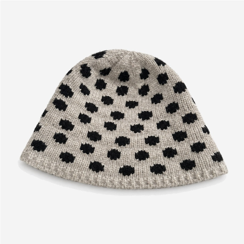 Cute Polka Dots Knit Bucket Hat 6W6HAT654