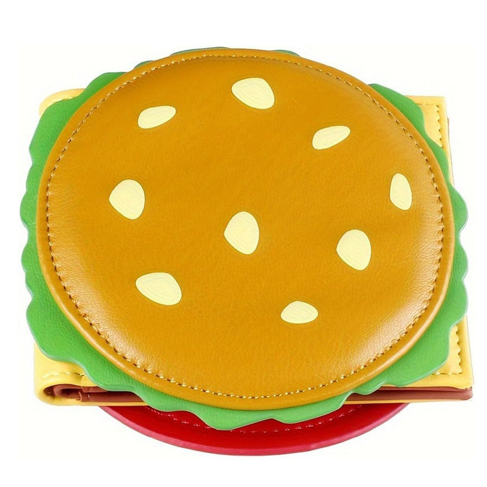 Cute Hamburger PU Leather Bifold Wallet 6W10BWB301