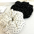 Chic Polka Dots Print Ruffled Hair Scrunchies 6W6HSR361