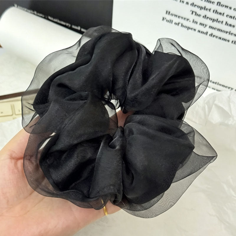 Simple Solid Color Organza Hair Scrunchies 6W6HSR350